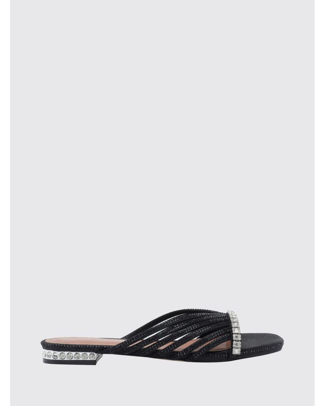 Kurt Geiger White Embellished Low-Heeled Mules