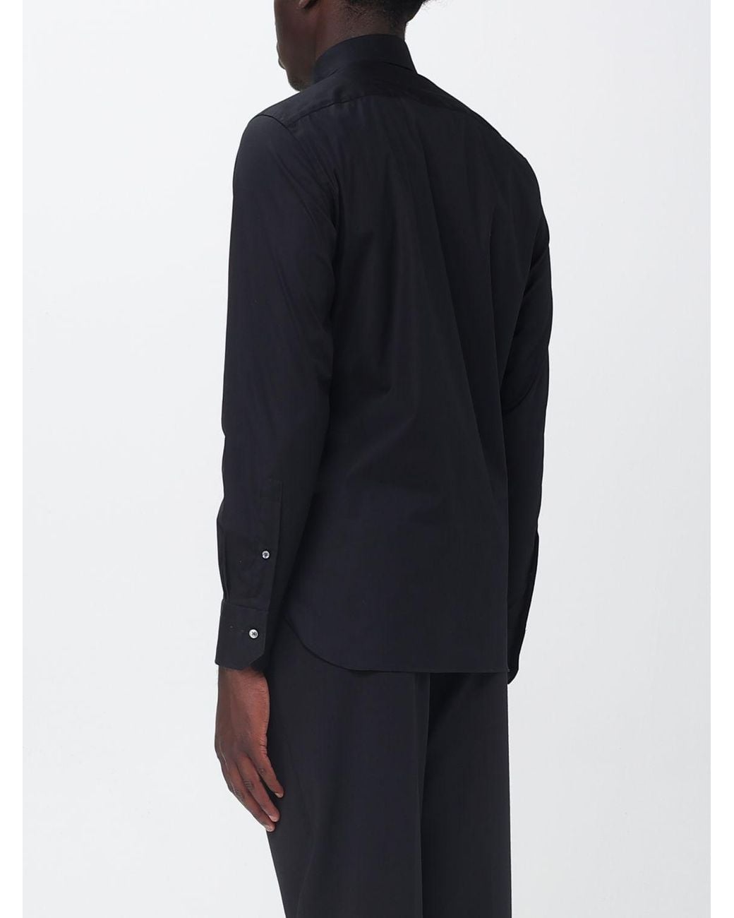 Zegna Blue Classic Cotton Shirt for men
