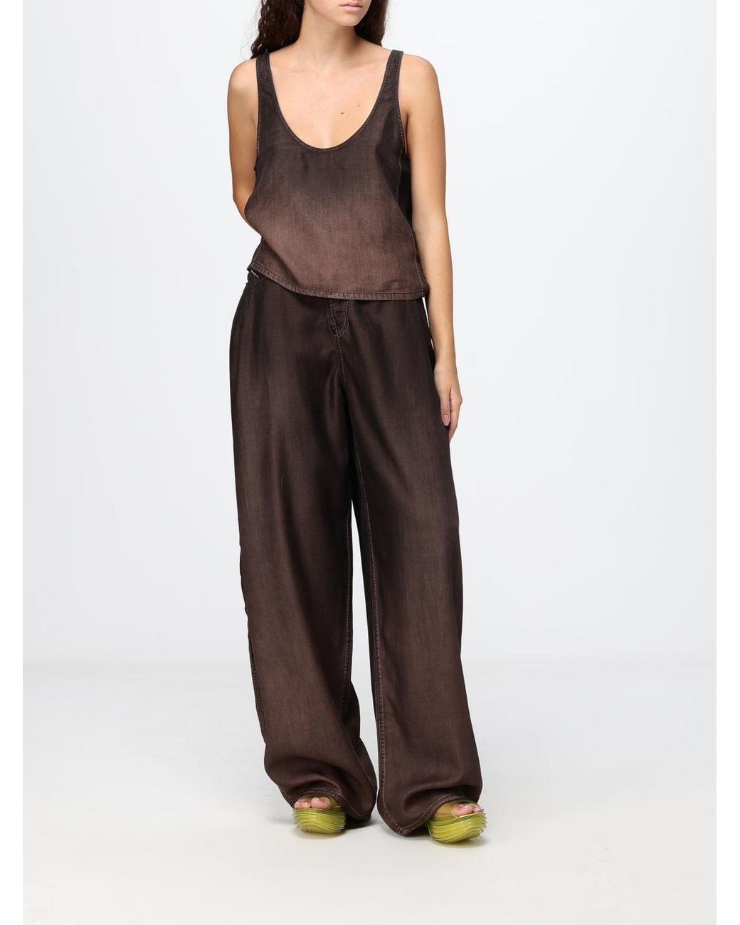 DIESEL Brown 1996 D-Sire Oversized Wide Leg Jeans