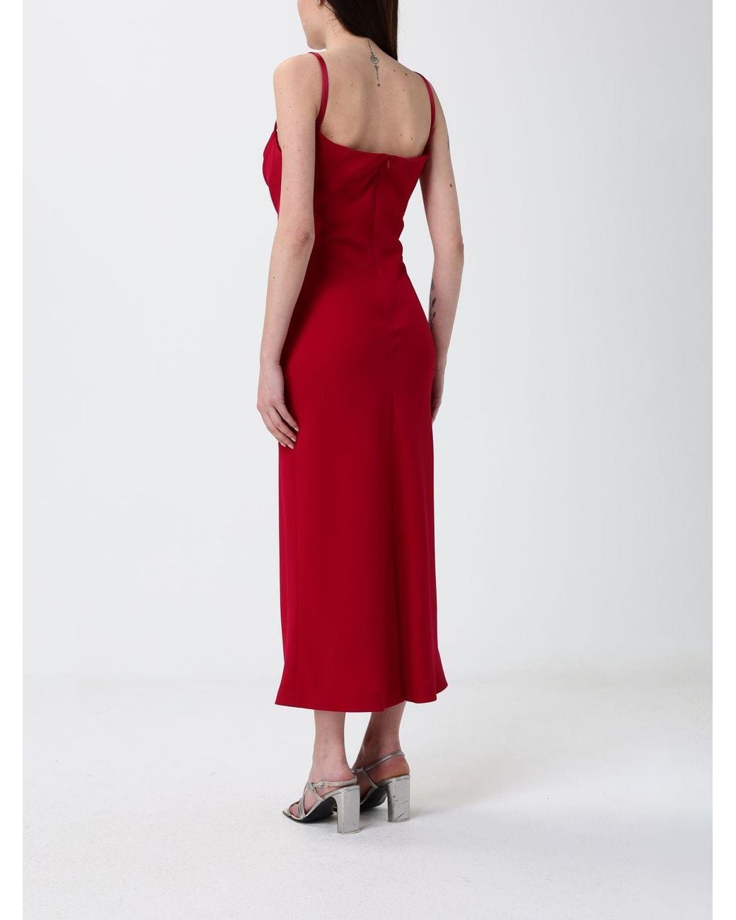 Max Mara Red Pianoforte Dress