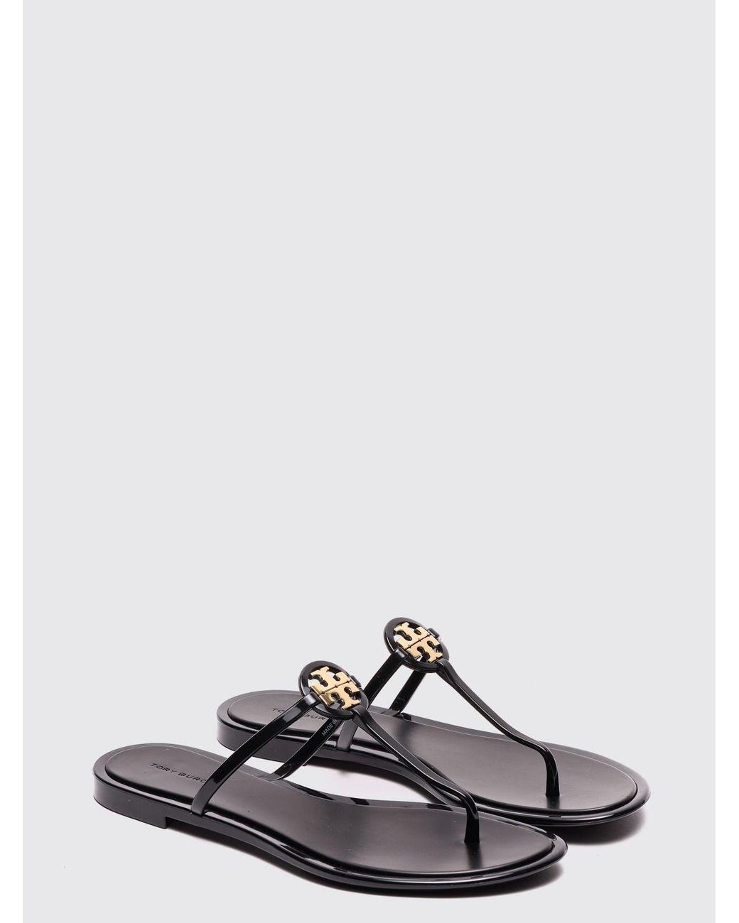 Tory Burch Black Miller Jelly Thong Sandals