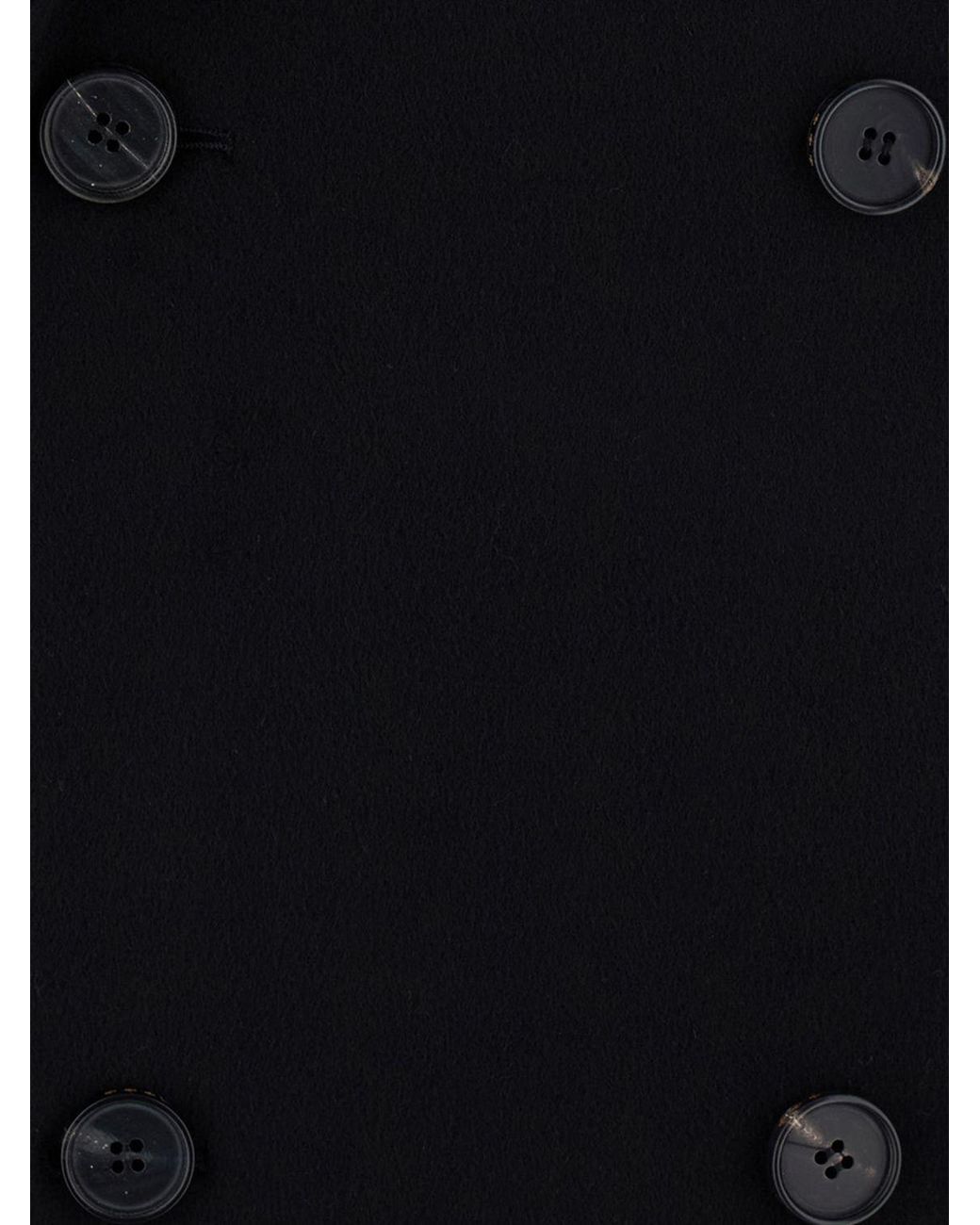TONYWACK Blue Double-Breasted Long Coat for men
