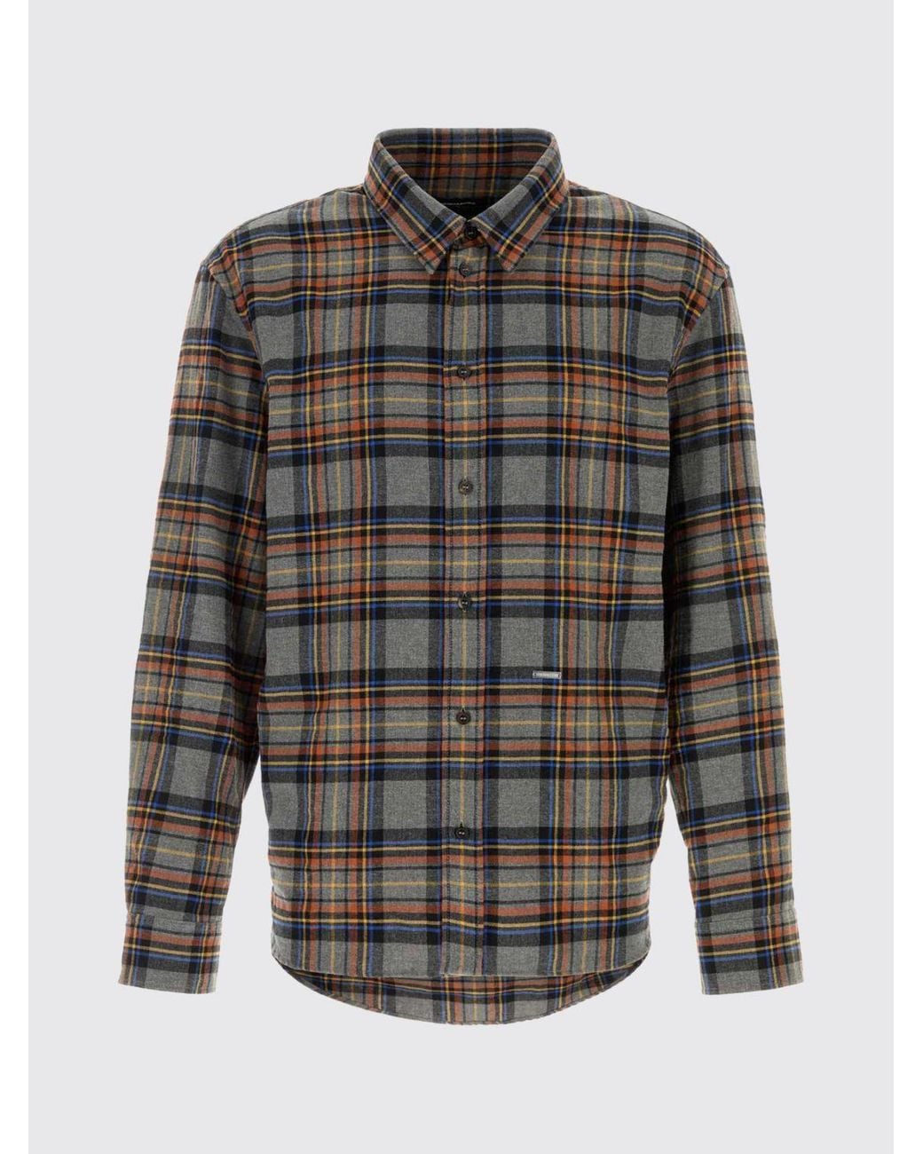 DSquared² Gray Long-Sleeved Casual Shirt for men