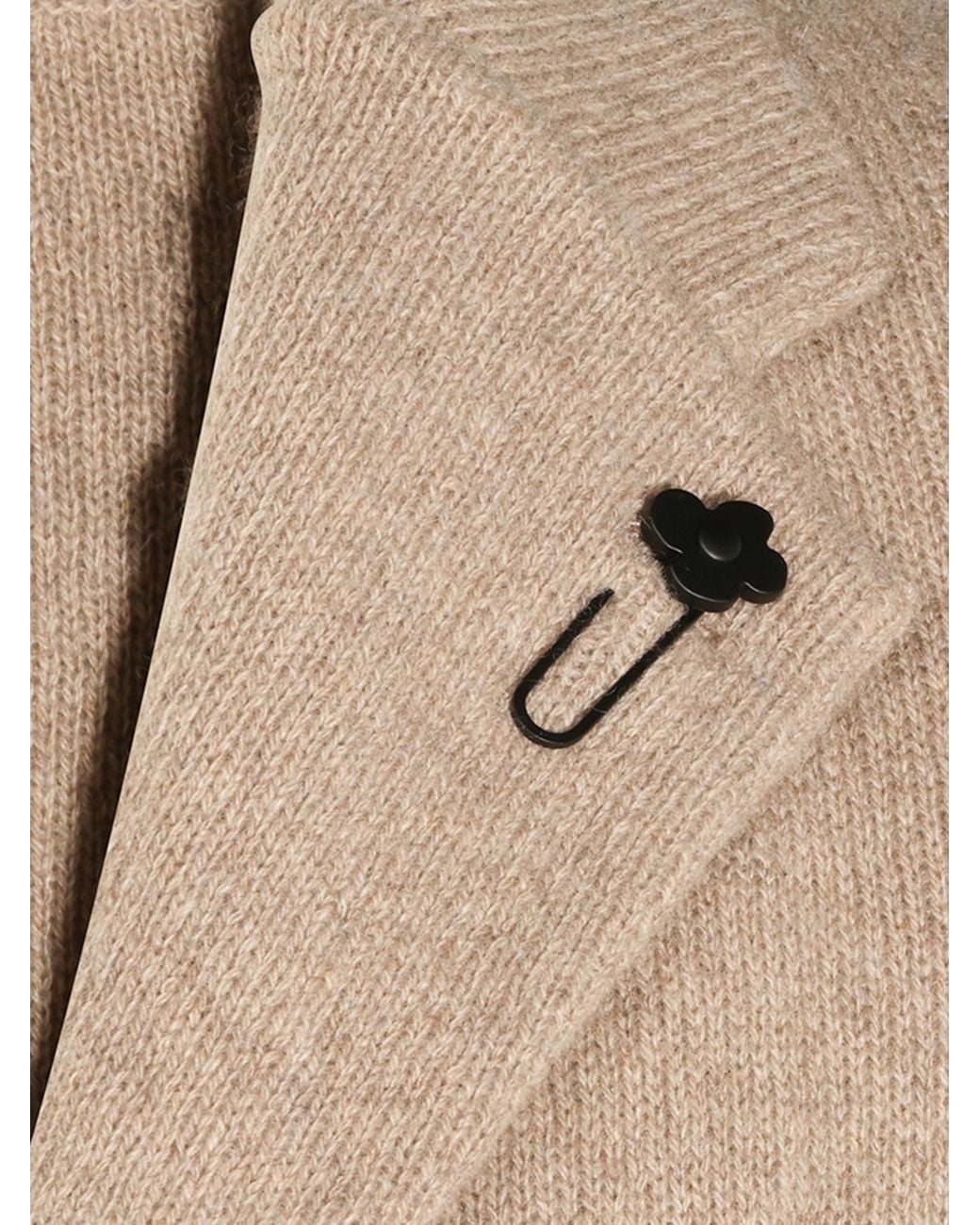 Lardini Natural Single-Breasted Pure Cashmere Blazer With Patch Pockets And Notch Lapels for men