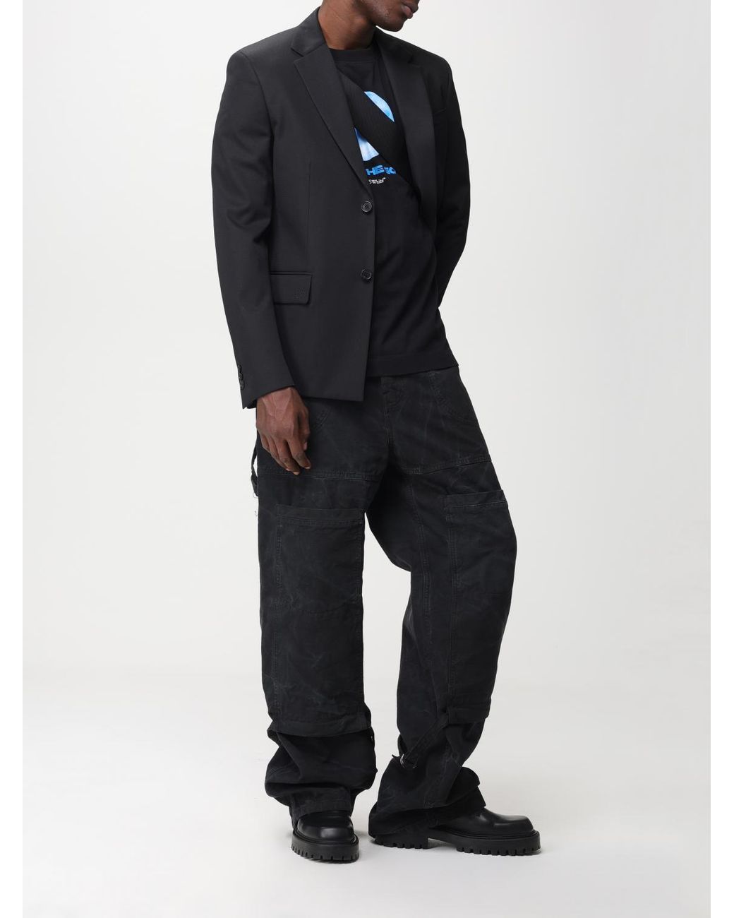 Off-White c/o Virgil Abloh Blue Jacket for men