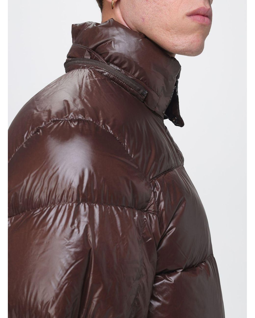 Polo Ralph Lauren Brown Gorham Hooded Quilted Down Jacket for men