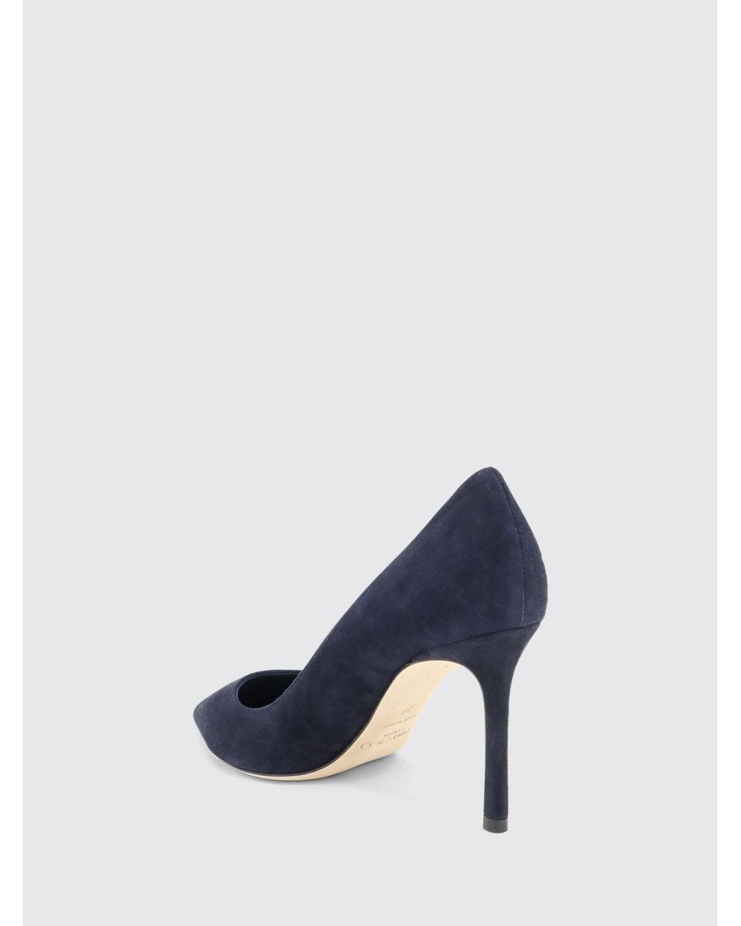 Jimmy Choo Blue Romy Suede Stiletto Heel Pumps