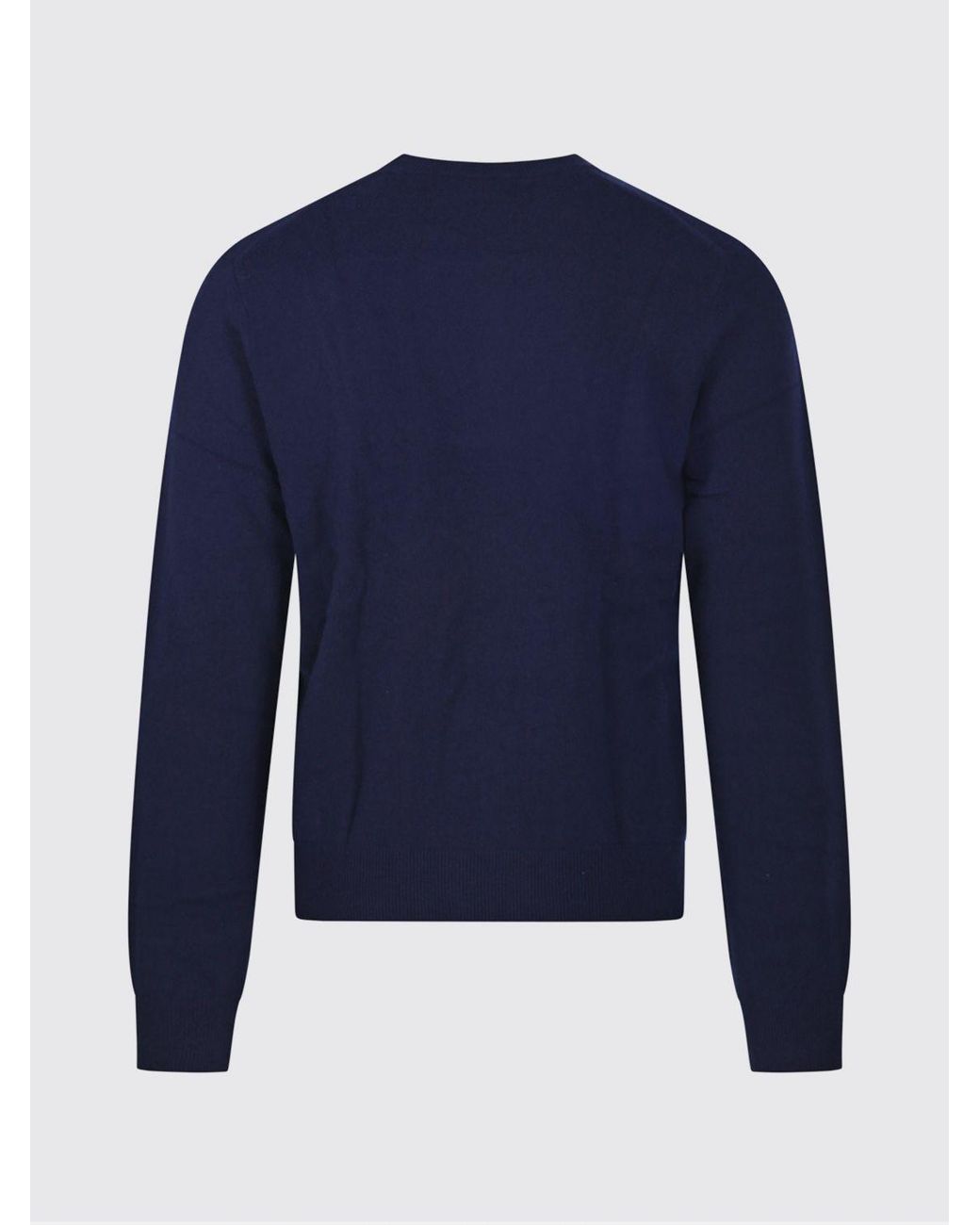 Comme des Garçons Blue Pure Lambswool Crewneck Jumper for men