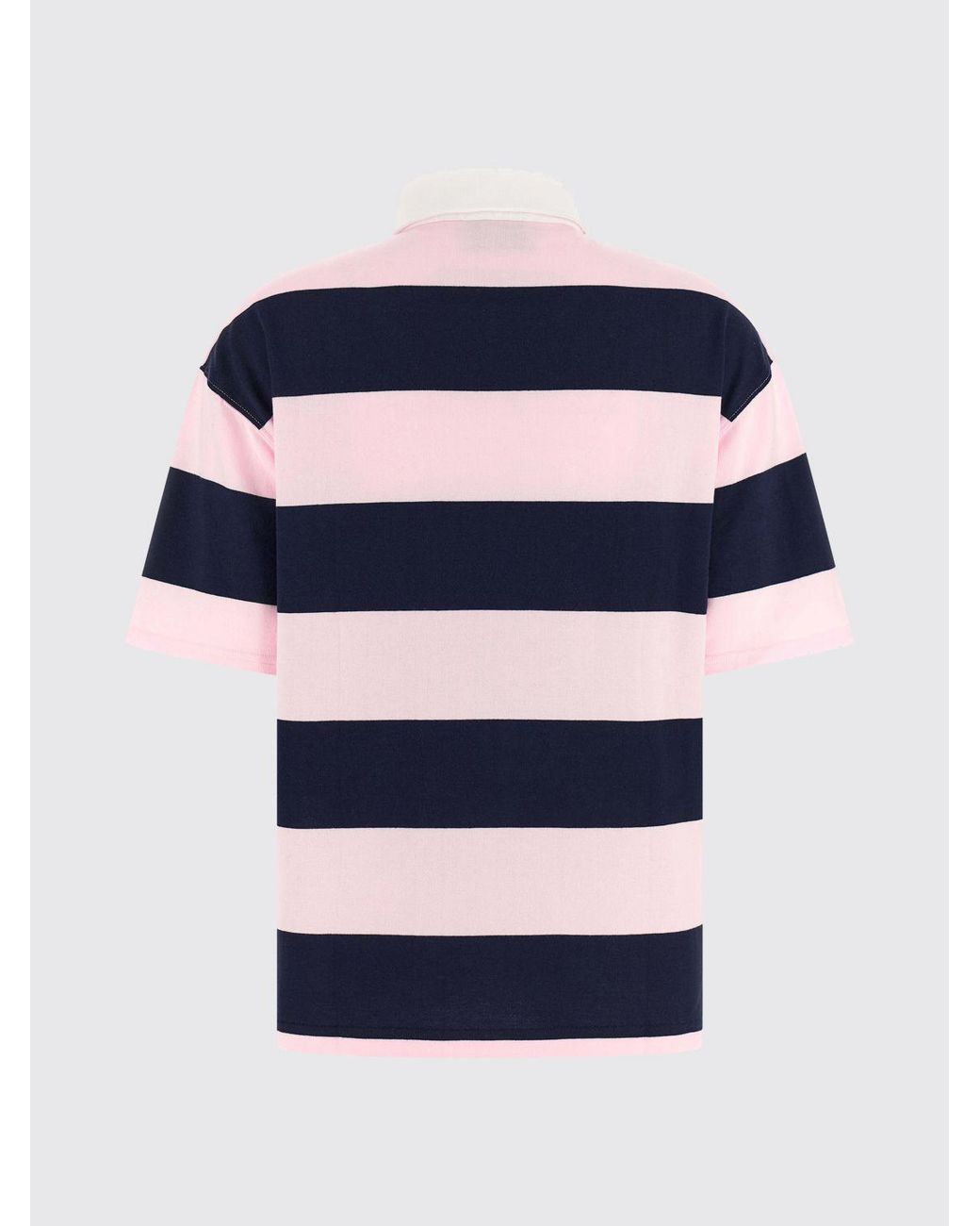 Coperni Blue Striped Organic Cotton Polo
