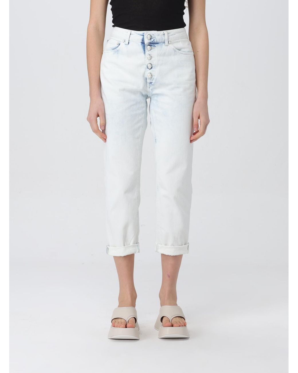 Vaquero Mujer Dondup de color White