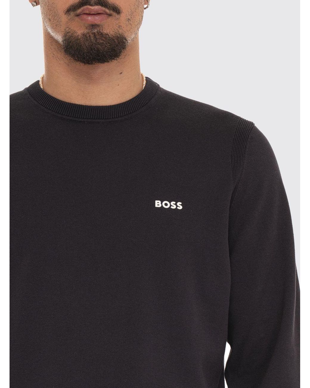 Boss Pullover Herren in Black für Herren