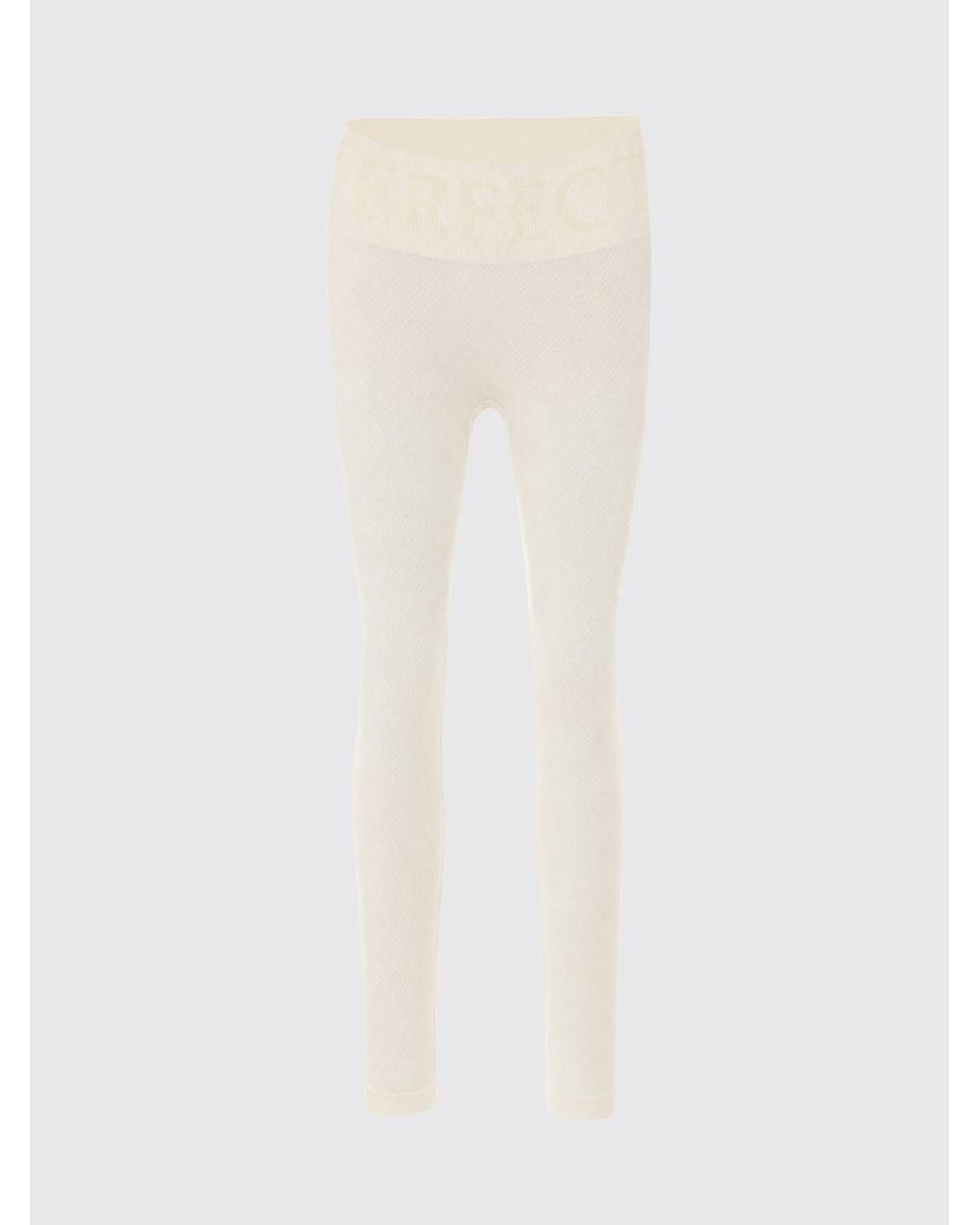 Perfect Moment White High-Waisted Skinny Fit Cashmere Blend Knit Leggings