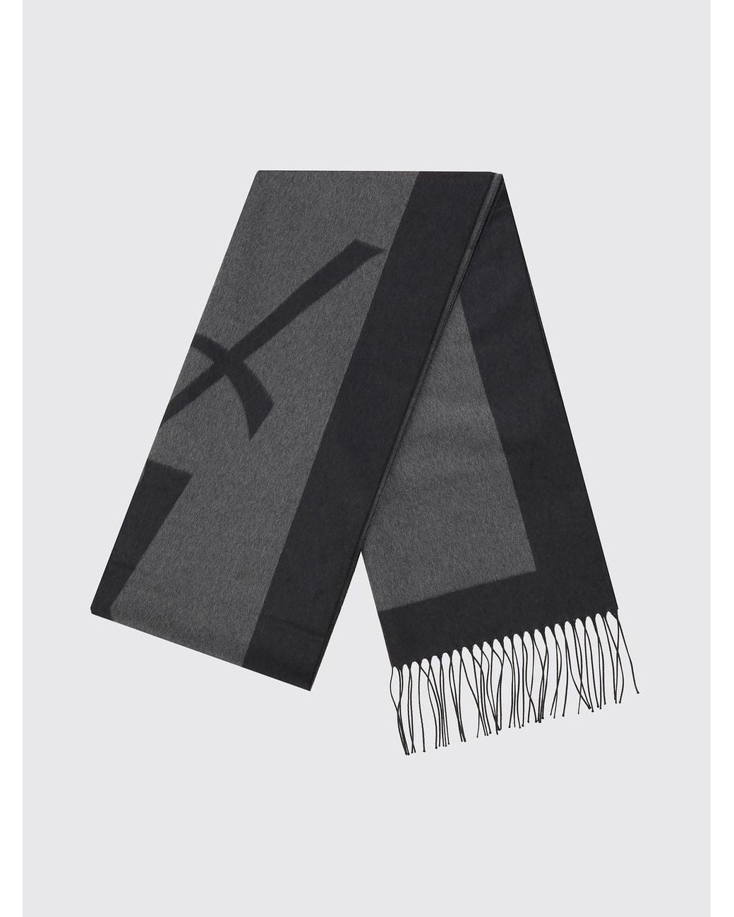 Saint Laurent Gray Scarf for men