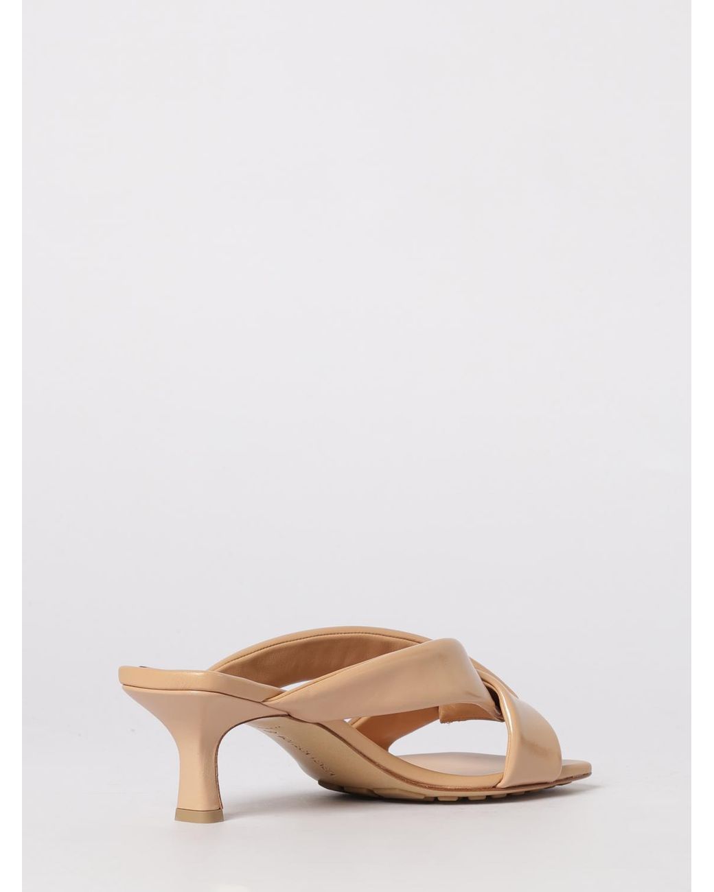 Bottega Veneta Natural Riva Leather Mules