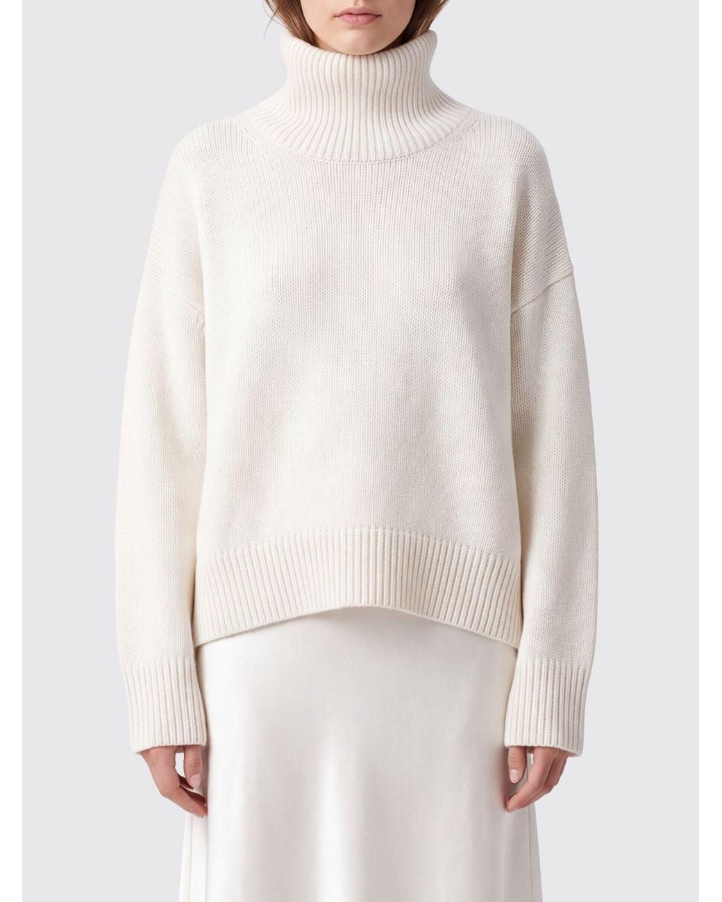 Loulou de Saison White Turtleneck Jumper