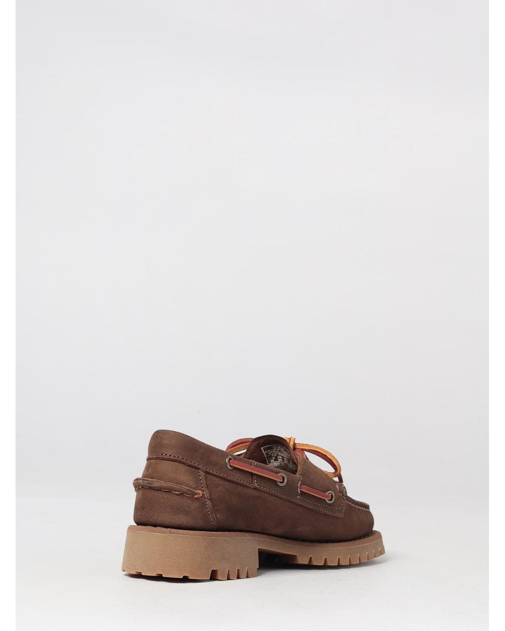Sebago Brown Ranger Muddy Nubuck Boat Shoes With Rubber Sole