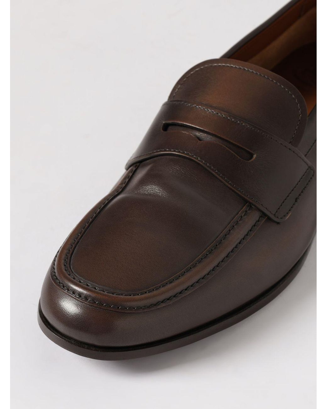 Church's White Rother Leather Loafers for men