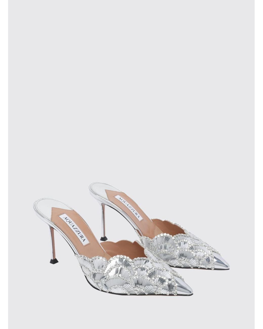 Aquazzura White Heeled Sandal