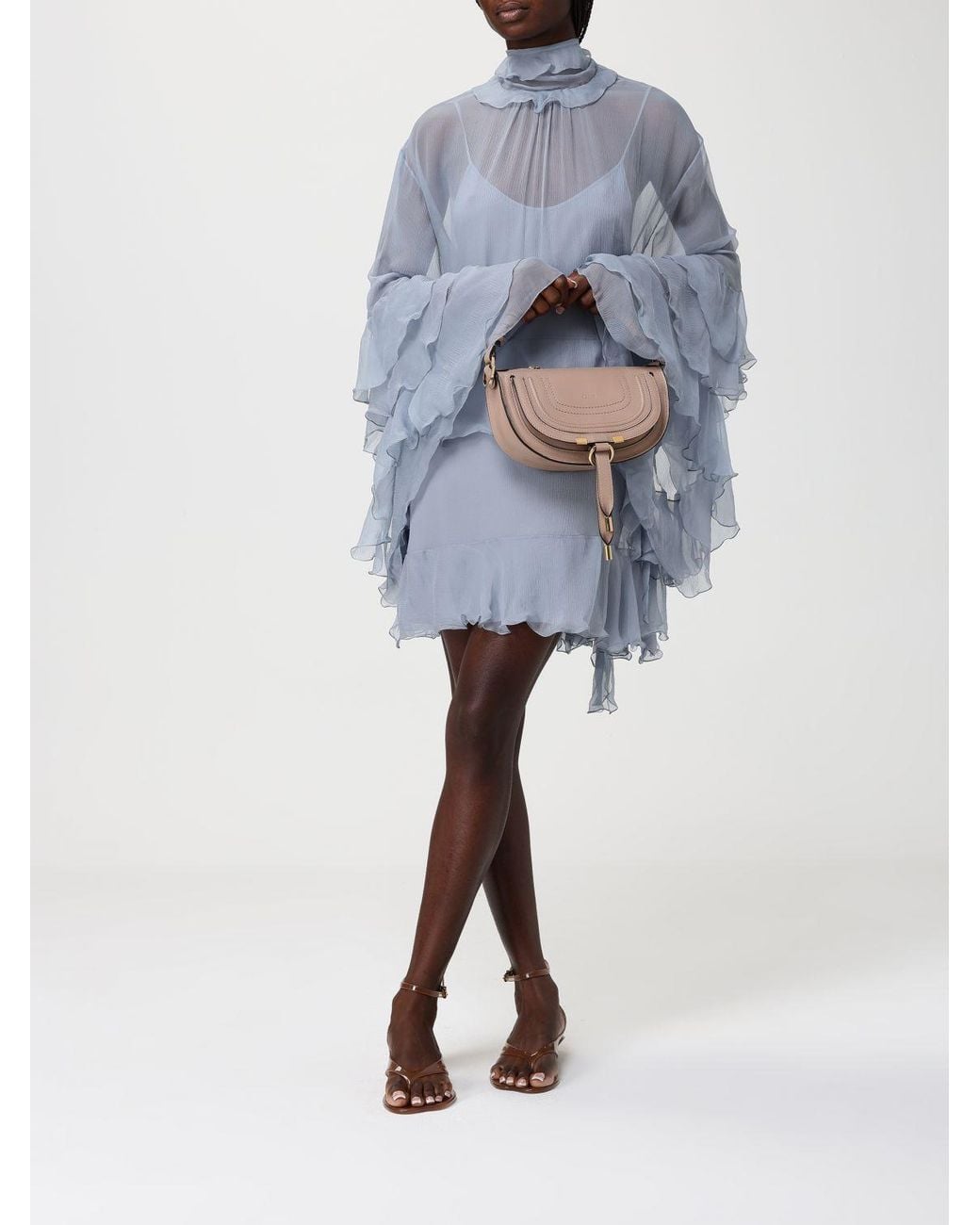 Chloé Natural Chlo&Eacute Marcie Small Ledertasche