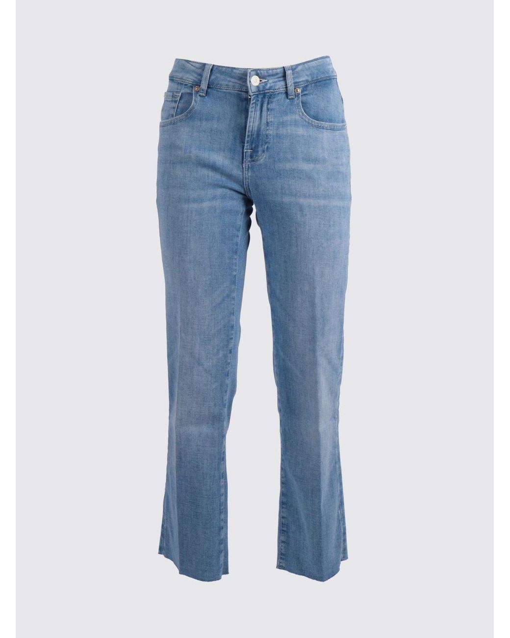 7 For All Mankind Blue Slim Fit Stretch Denim Jeans