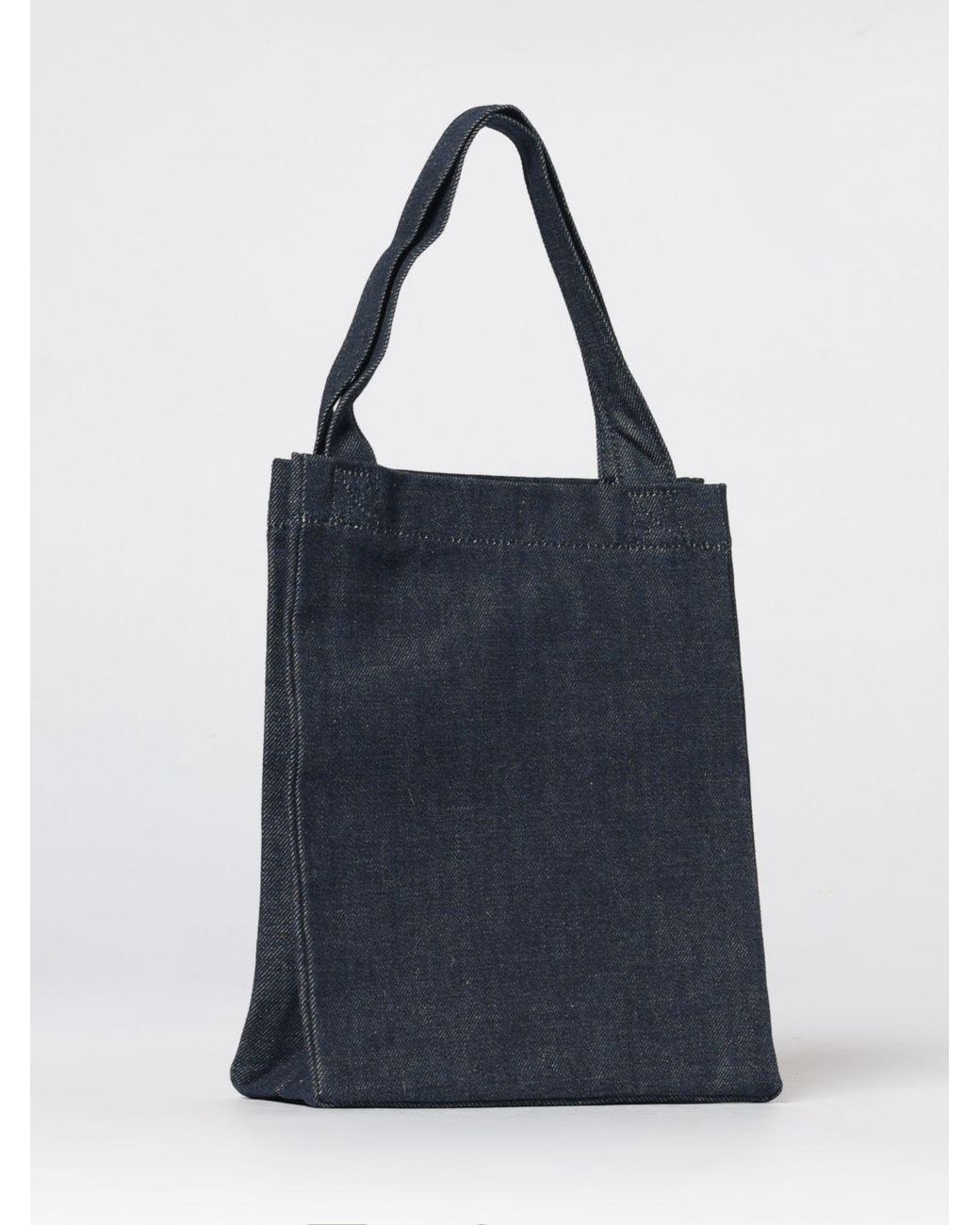 A.P.C. Blue Denim Tote Bag for men
