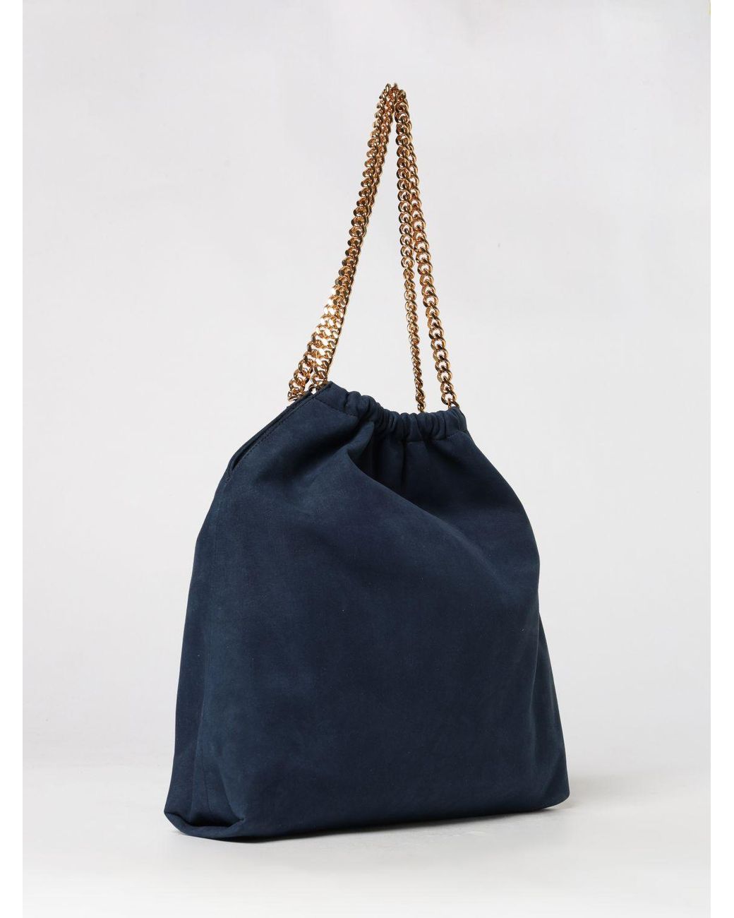 Stella McCartney Blue Falabella Synthetic Leather Shoulder Bag With Chain