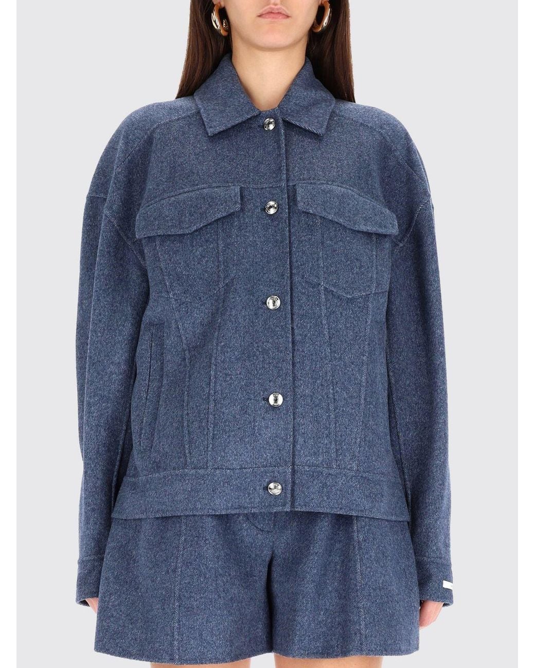 Sportmax Blue Max Mara Cantore Belted Wool-Felt Jacket