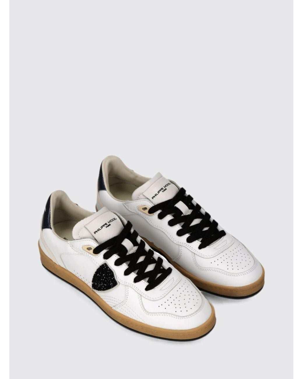Philippe Model White Pgal Suede Low-Top Sneakers With Animal Print