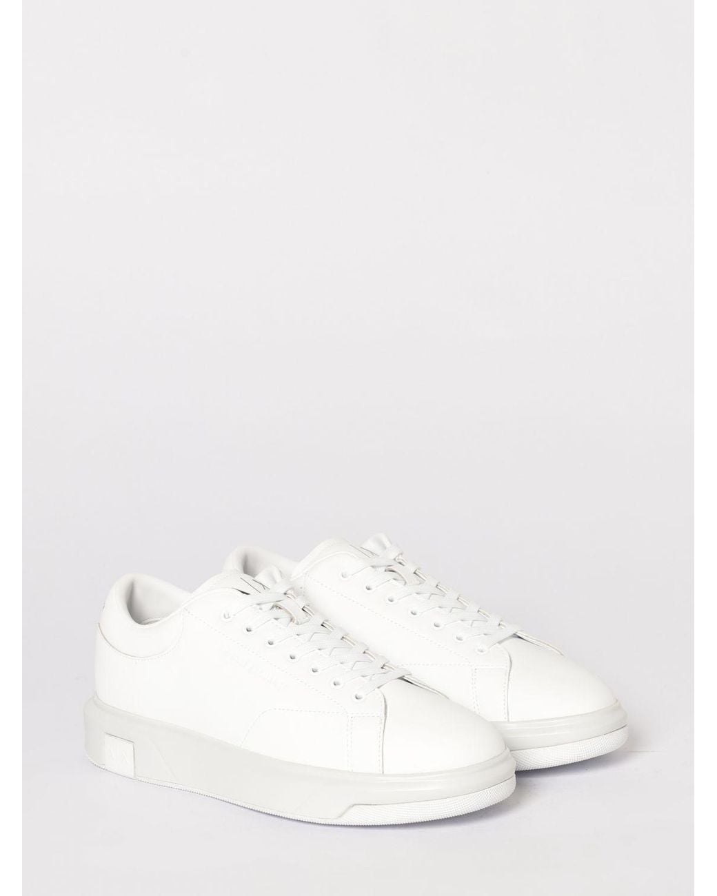 ARMANI EXCHANGE Natural Leather Sneakers for men