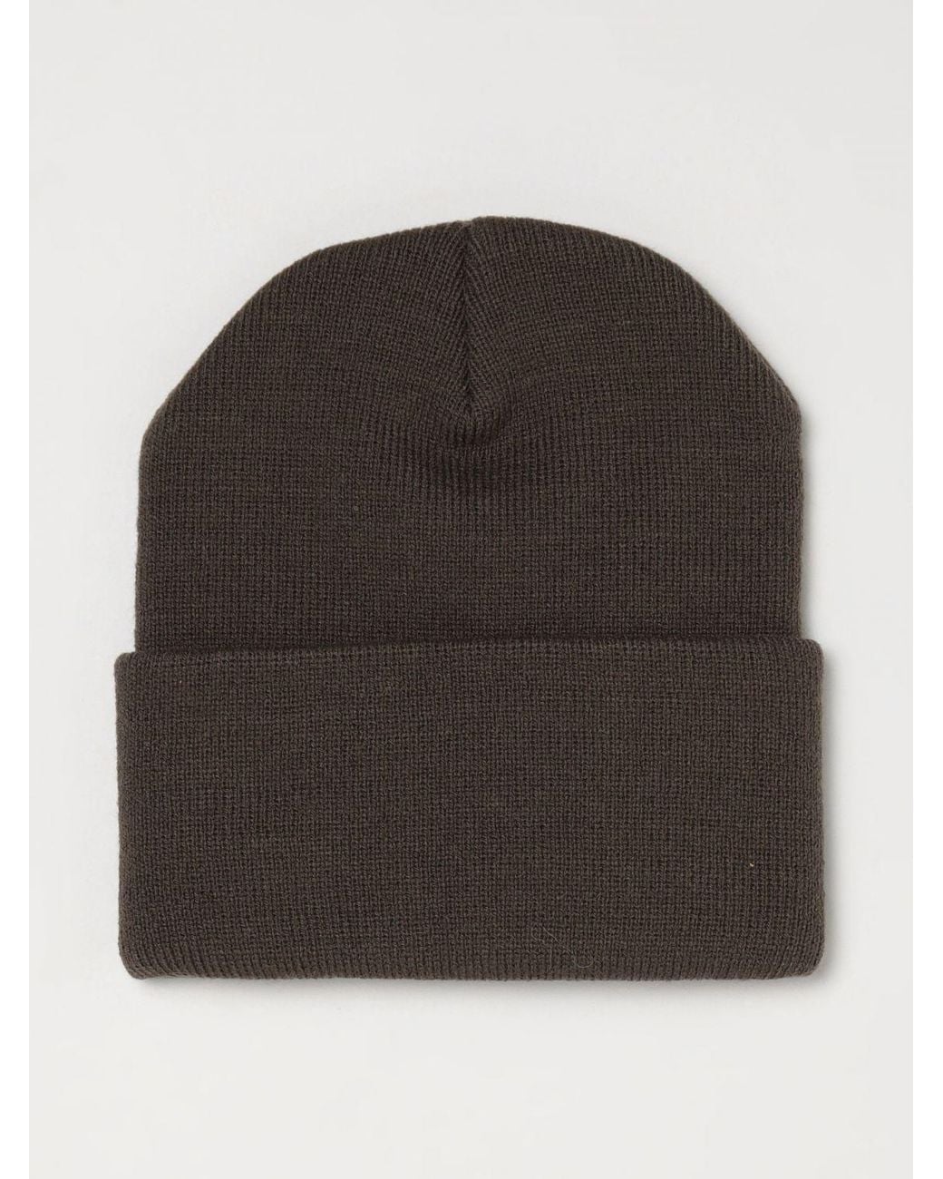 Carhartt Black Acrylic Beanie Hat With Cuffed Brim And Embroidered Logo for men