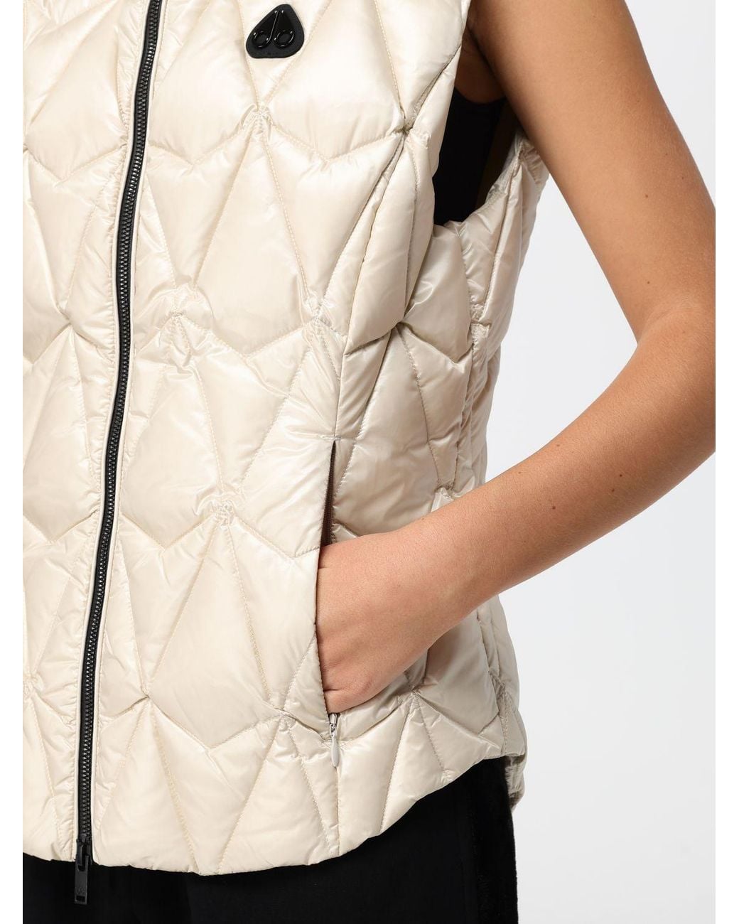 Moose Knuckles Natural Hooded Quilted Gilet