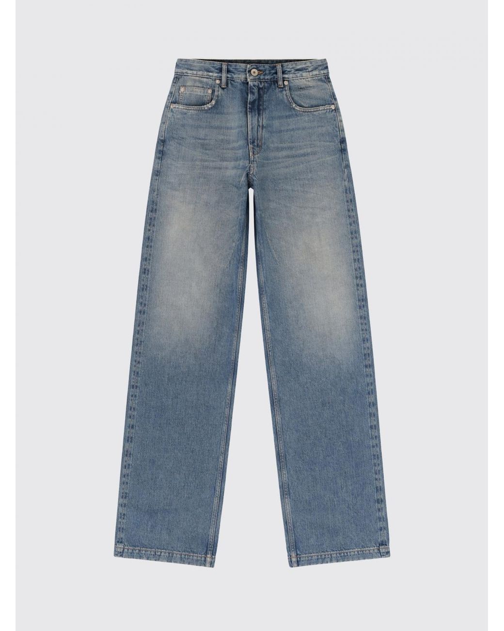 Rick Owens Blue Straight Jeans