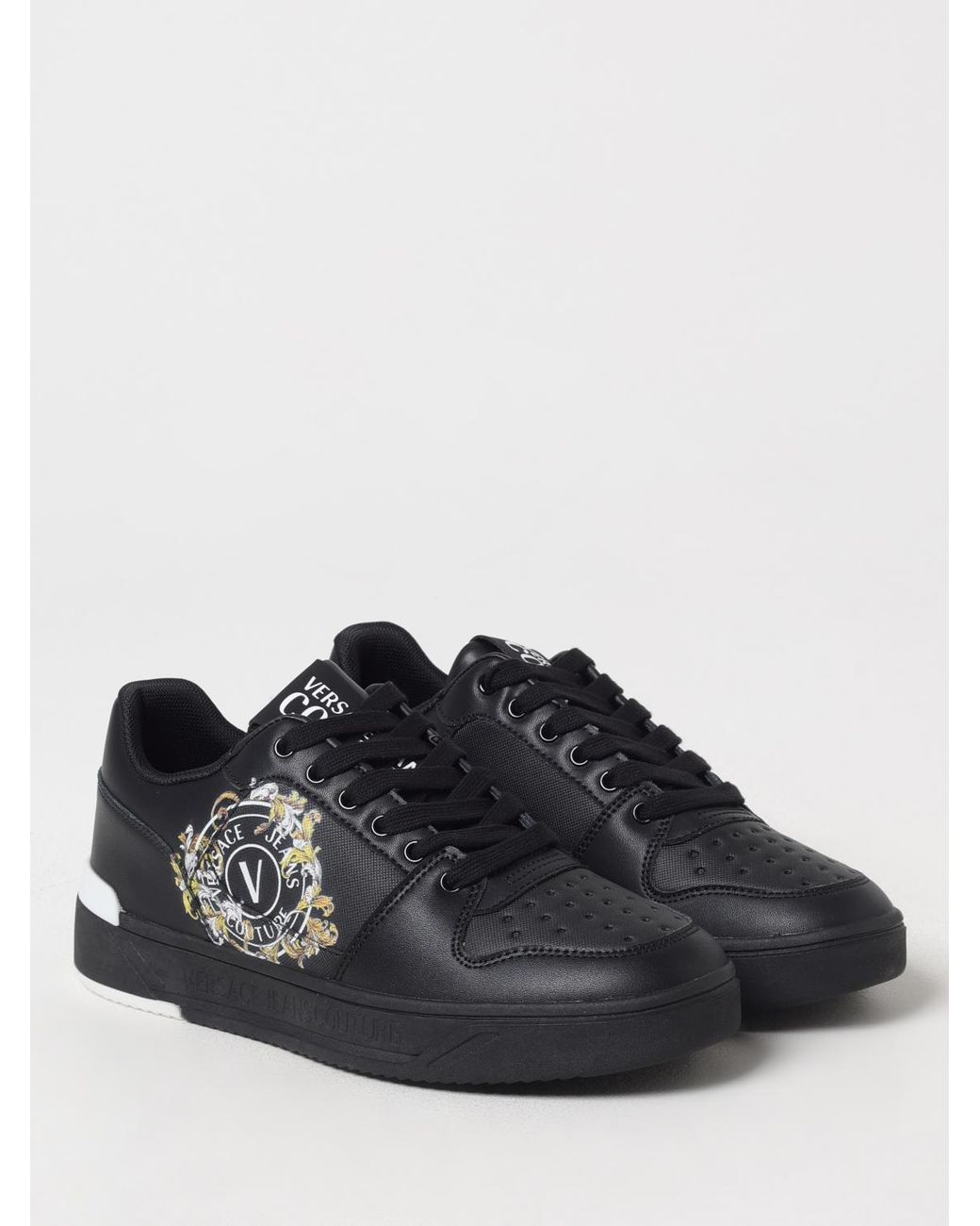 Versace Jeans Couture Black Trainers for men