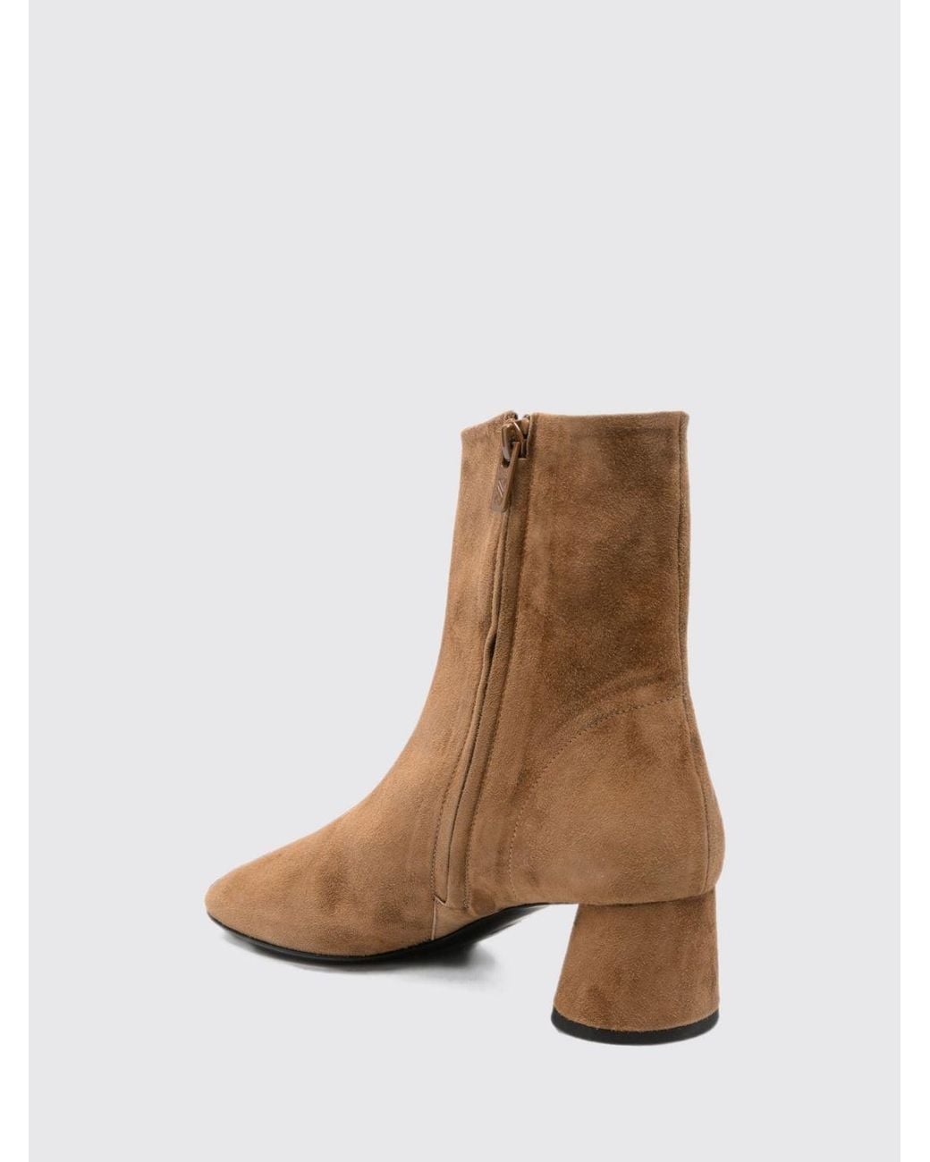 Proenza Schouler Brown Suede Ankle Boots With A Medium Cylindrical Heel