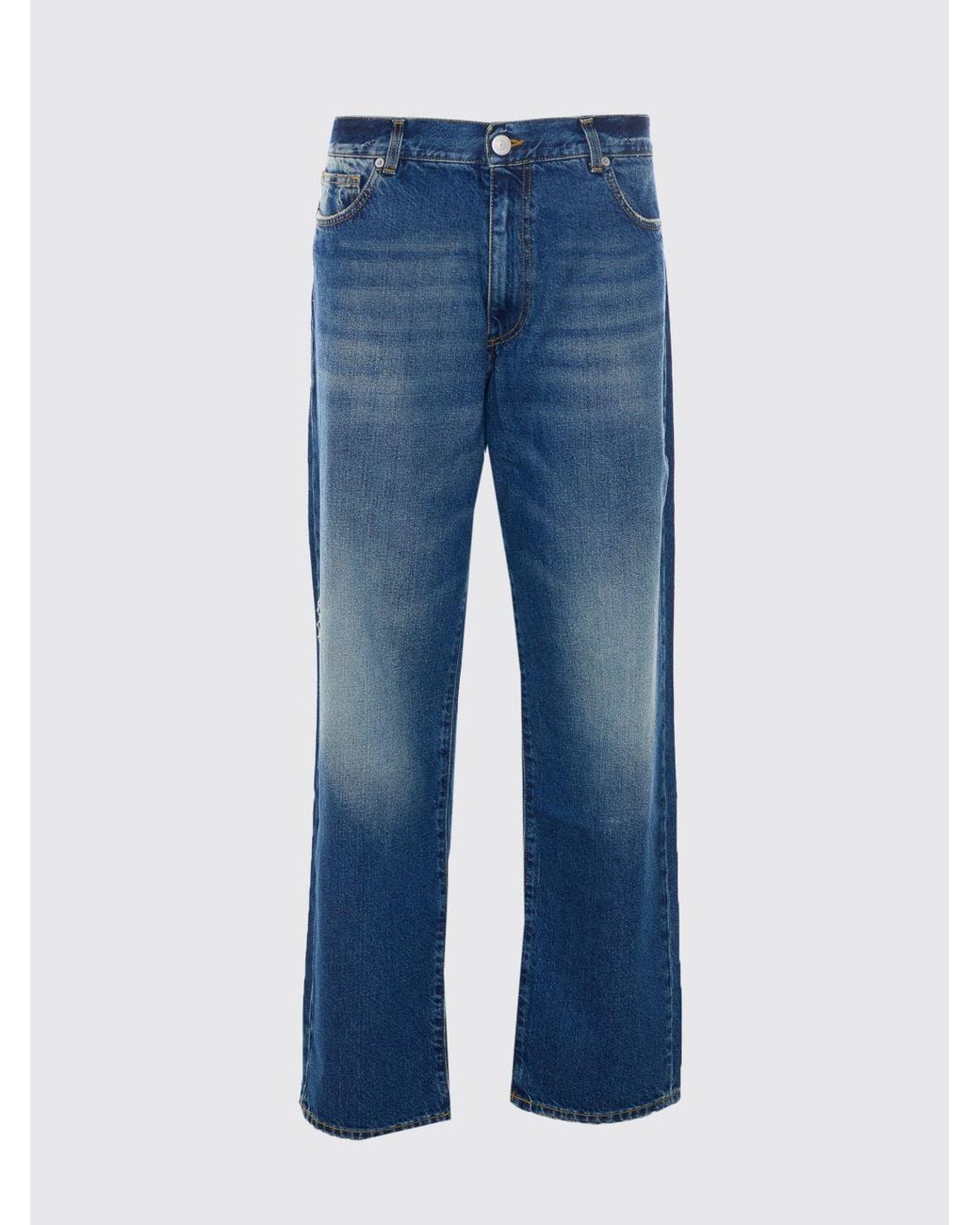 FAMILY FIRST Blue Straight Denim Jeans for men