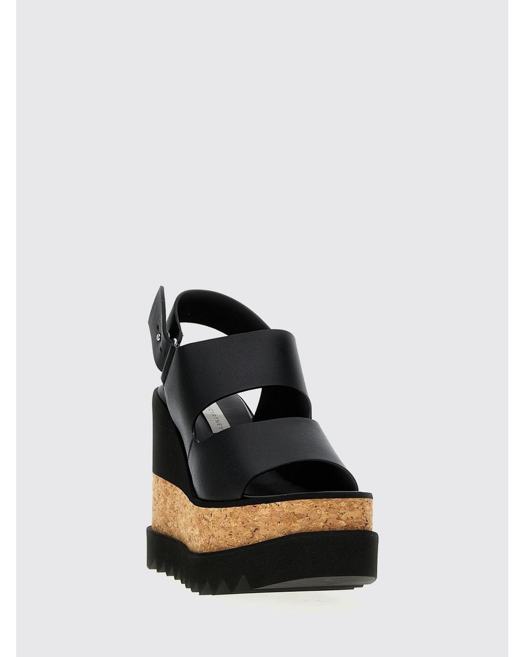 Stella McCartney Black Elyse Platform Sandals By