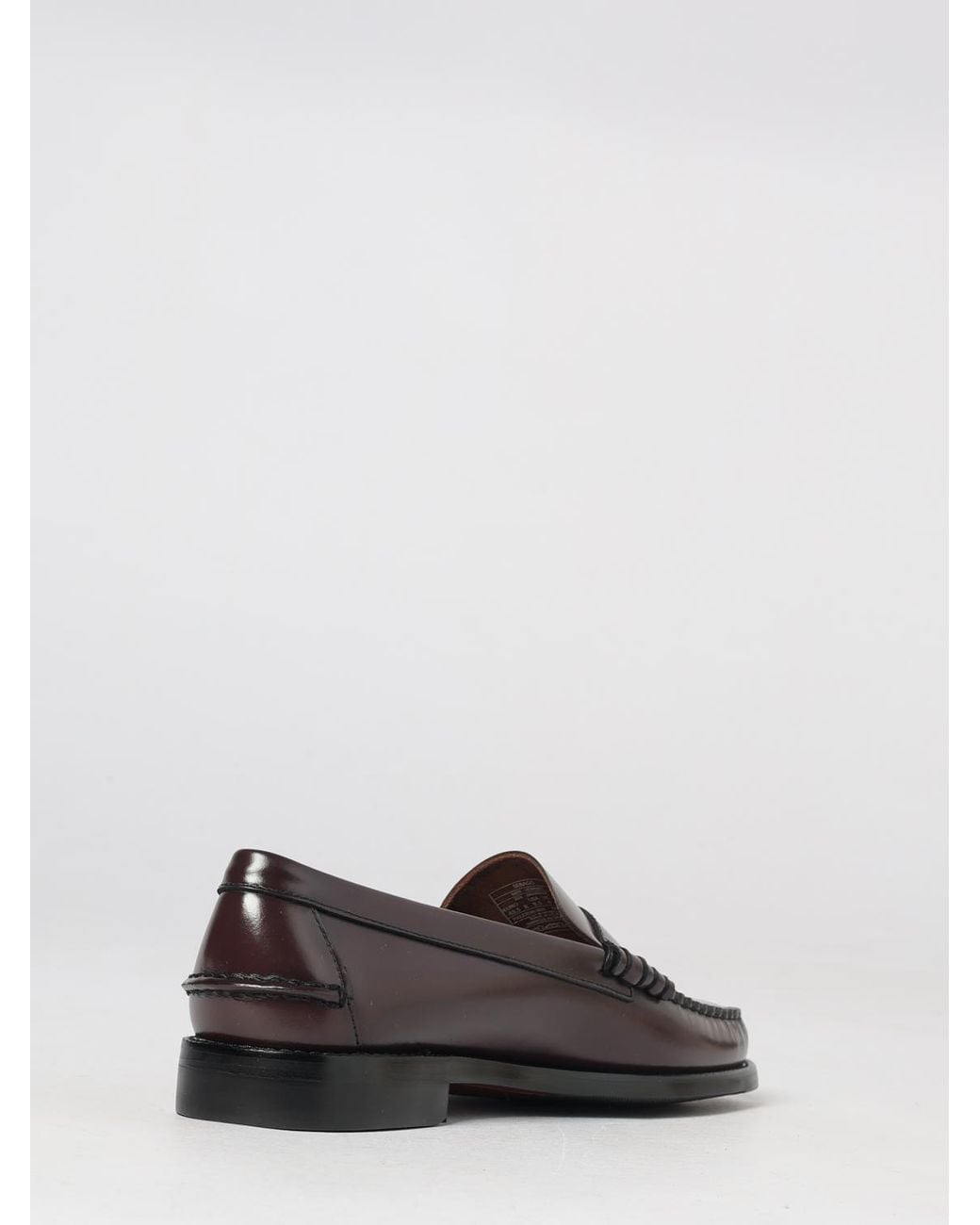 Sebago White Classic Dan Smooth Leather Penny Loafers for men
