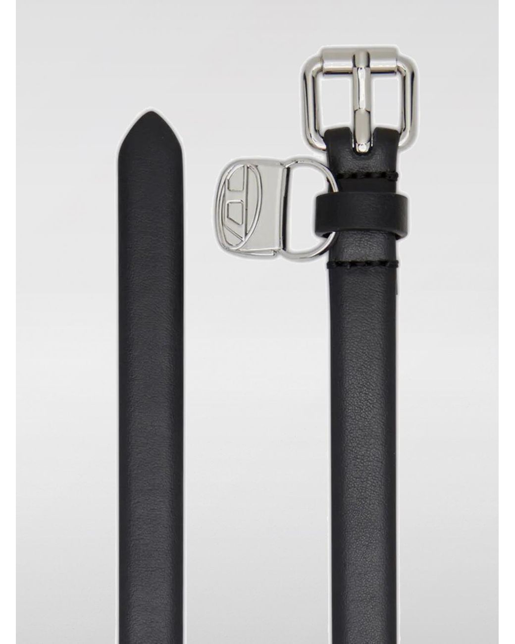 DIESEL Black B-Charm Leather Belt