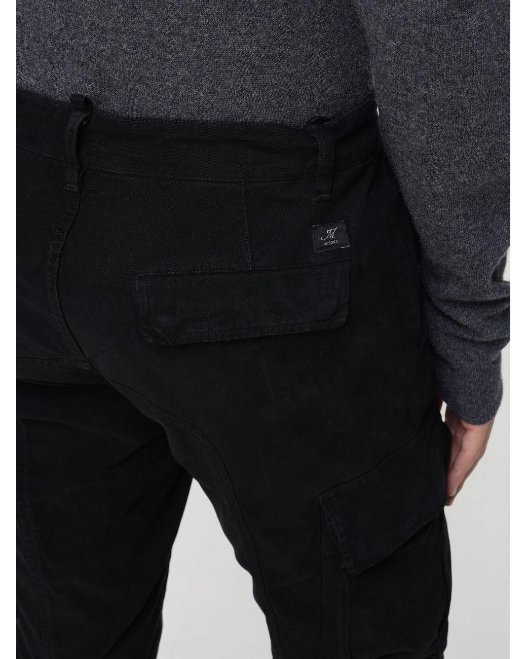 Mason's Black Trousers for men