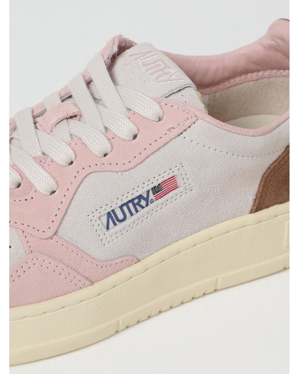 Autry Natural Medalist Suede Sneakers