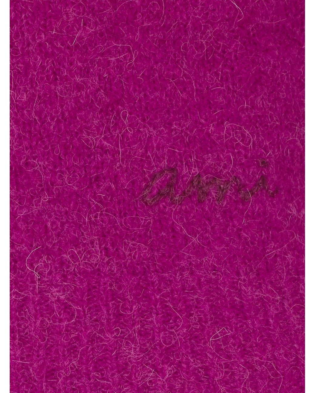 AMI Purple Slim Fit V-Neck Alpaca Blend Cardigan