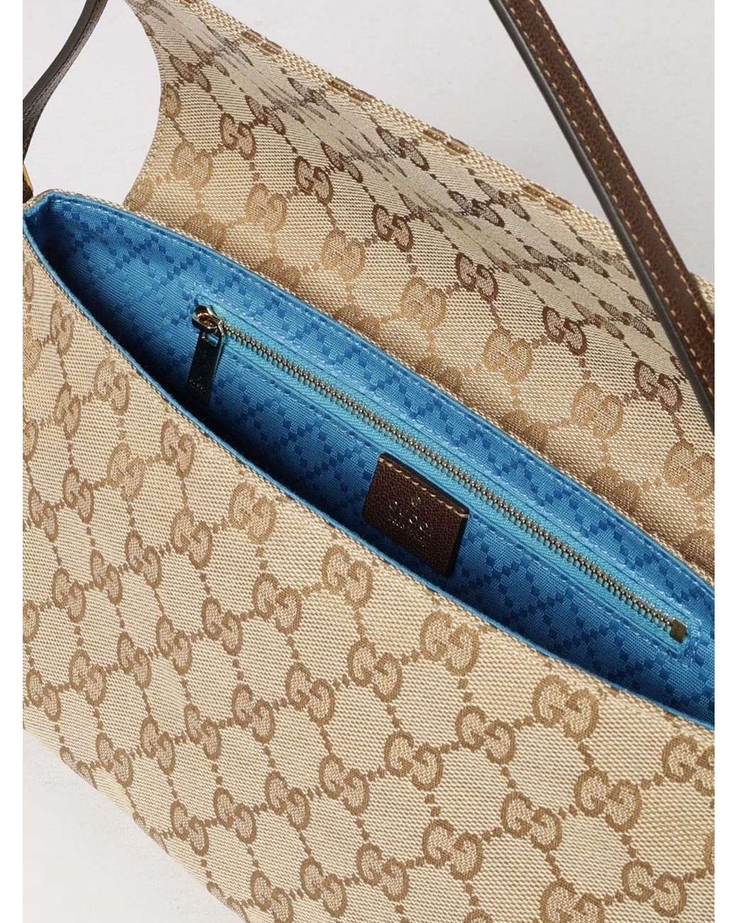 Gucci Metallic Madison Gg Monogram Jacquard Shoulder Bag With Leather Handle