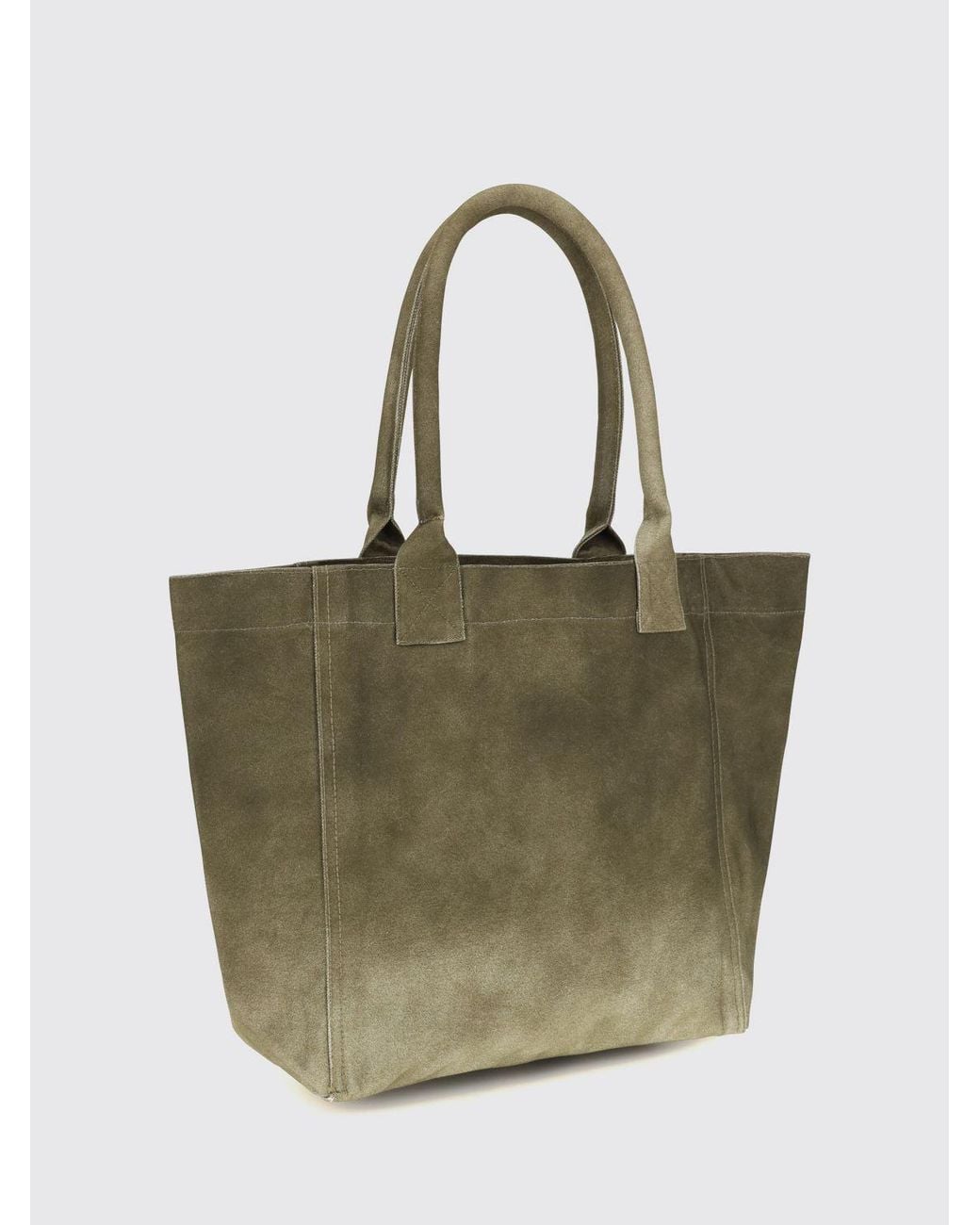 Isabel Marant White Yenky Cotton Tote Bag With Contrasting Embroidered Logo