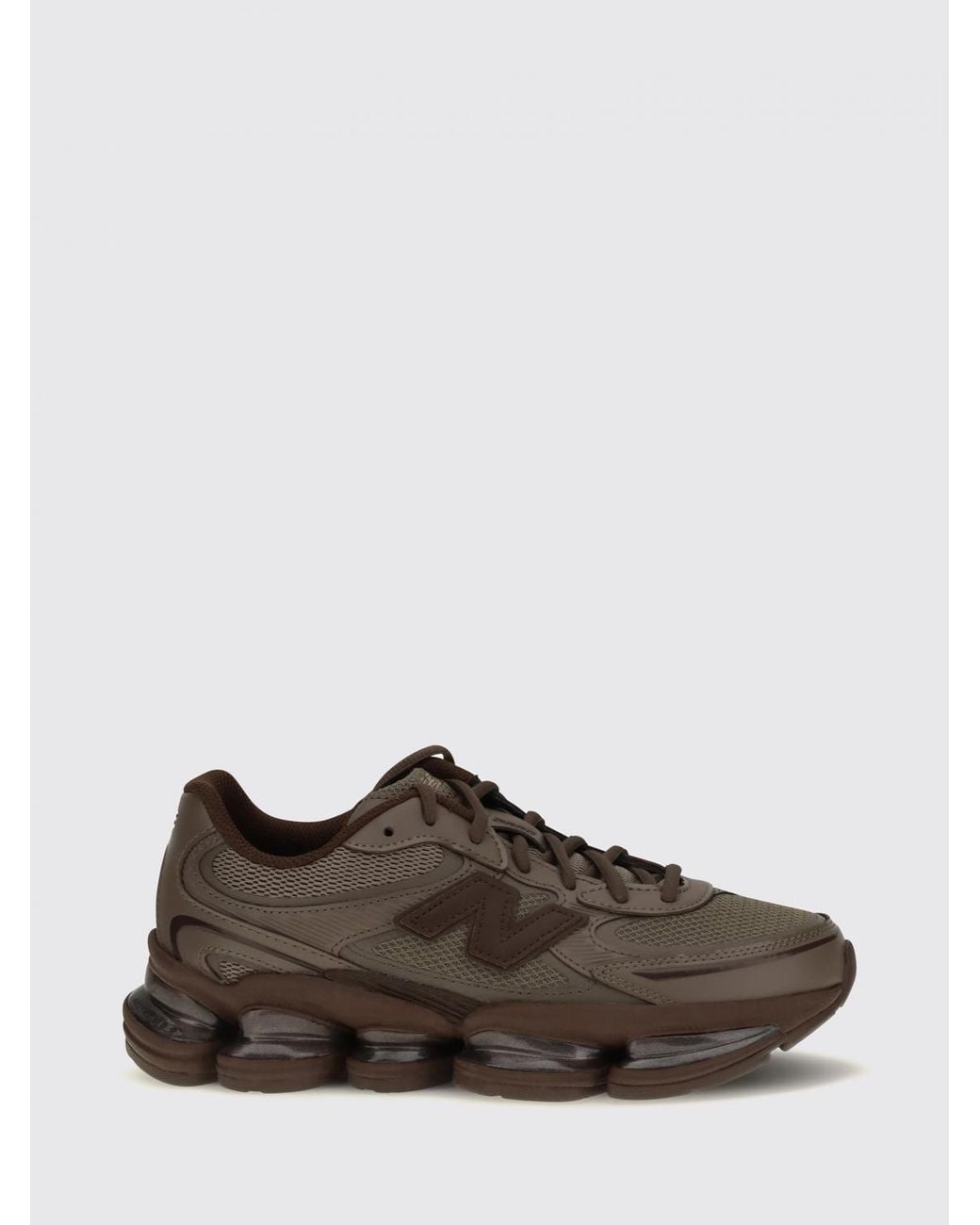 New Balance Brown Abzorb 2000 Mesh Trainers With Cushioned Sole for men