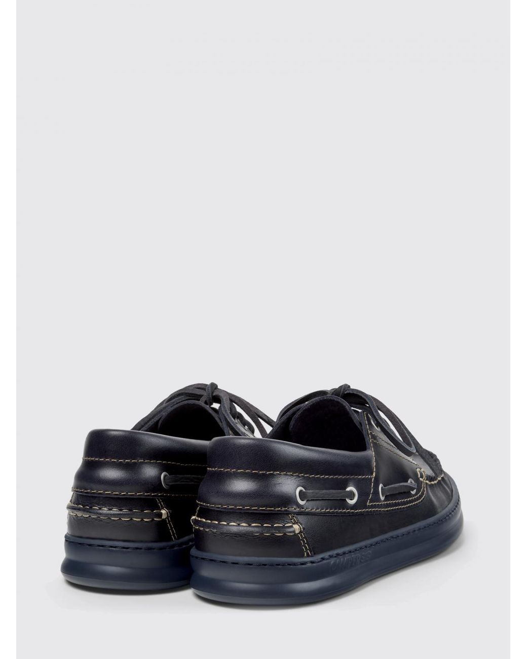 Camper White Runner Boat Loafers for men