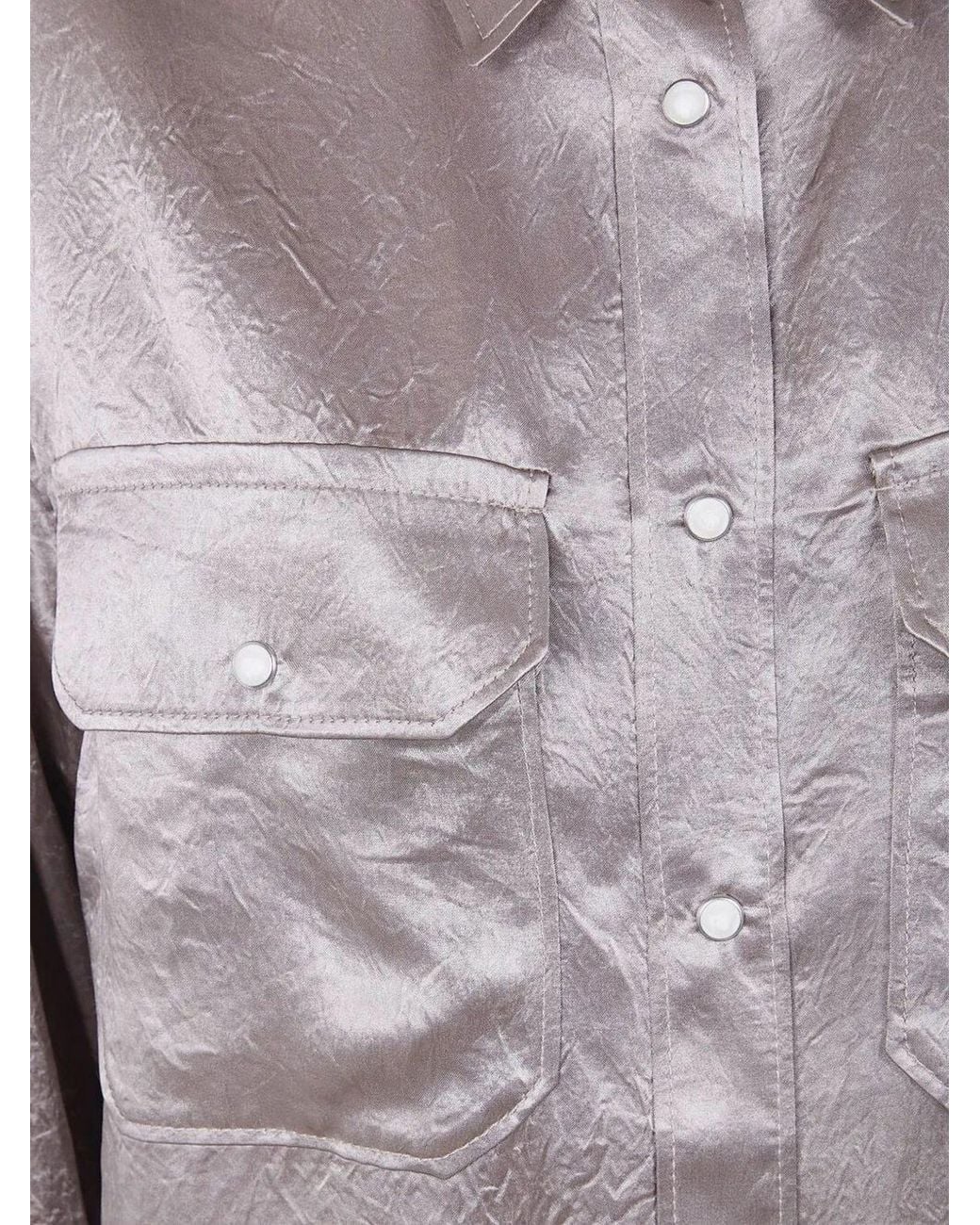 Filippa K Gray Satin Shirt