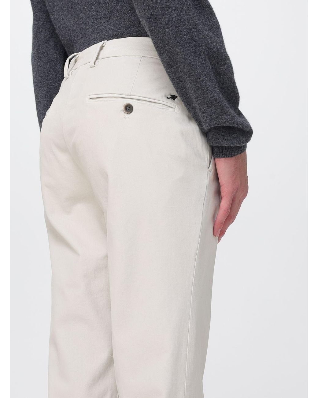 Mason's White Trousers for men