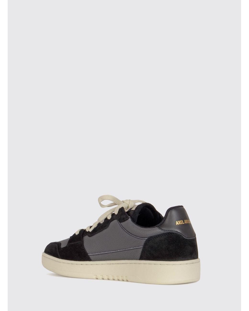 Axel Arigato Black Bee Bird Low Top Leather And Suede Sneakers With Side Embroidery for men