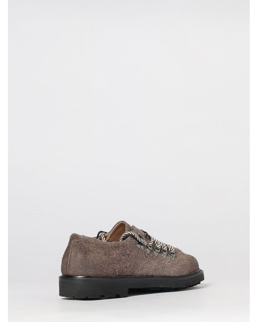 Paura Multicolor Suede Derby Shoes With Round Toe And Lug Sole for men