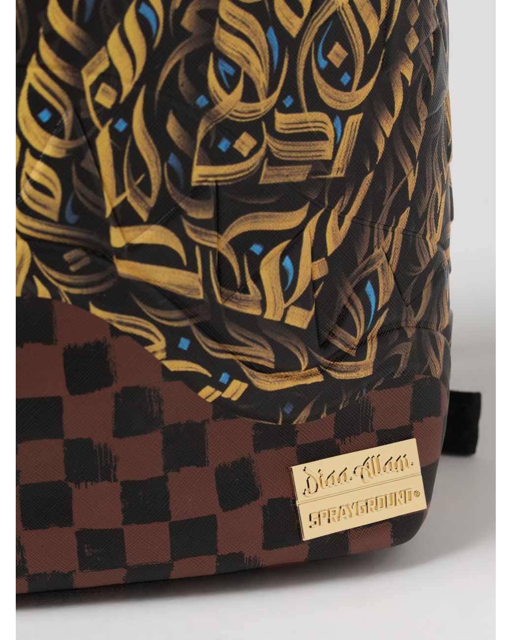 Sprayground Multicolor Sharaf Dg Checkered Backpack for men